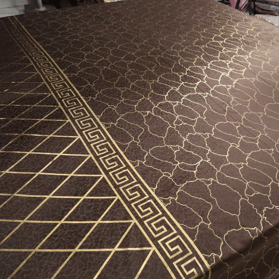 Haven Luxe 3 Pcs Bed Set King Size - Brown