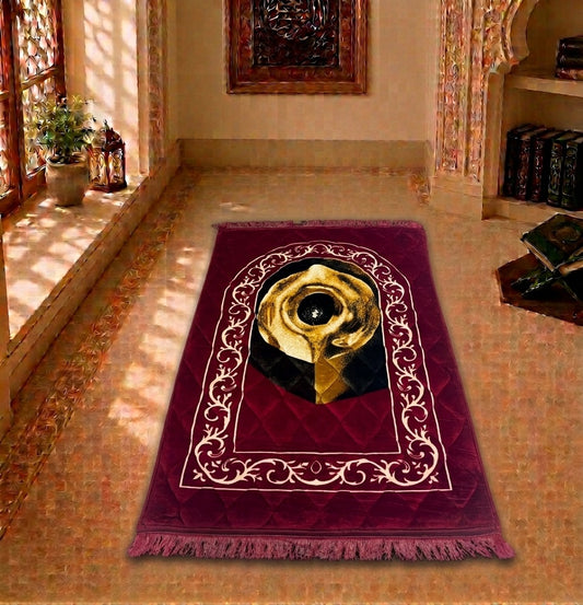 Taqwa Prayer Mat - Burgundy Glow