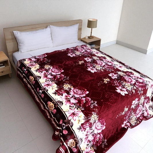 Bloomhaven Ac Blanket - Crimson Bloom