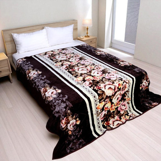 Bloomhaven Ac Blanket - Petal Noir