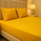 Elegant Fitted Bed Sheet King Size - Buttermilk Yellow