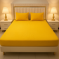Elegant Fitted Bed Sheet King Size - Buttermilk Yellow