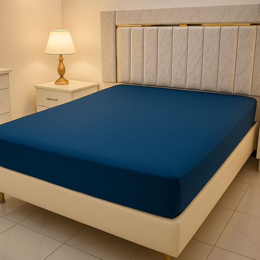 Waterproof Mattress Protector King Size - Sapphire Blue