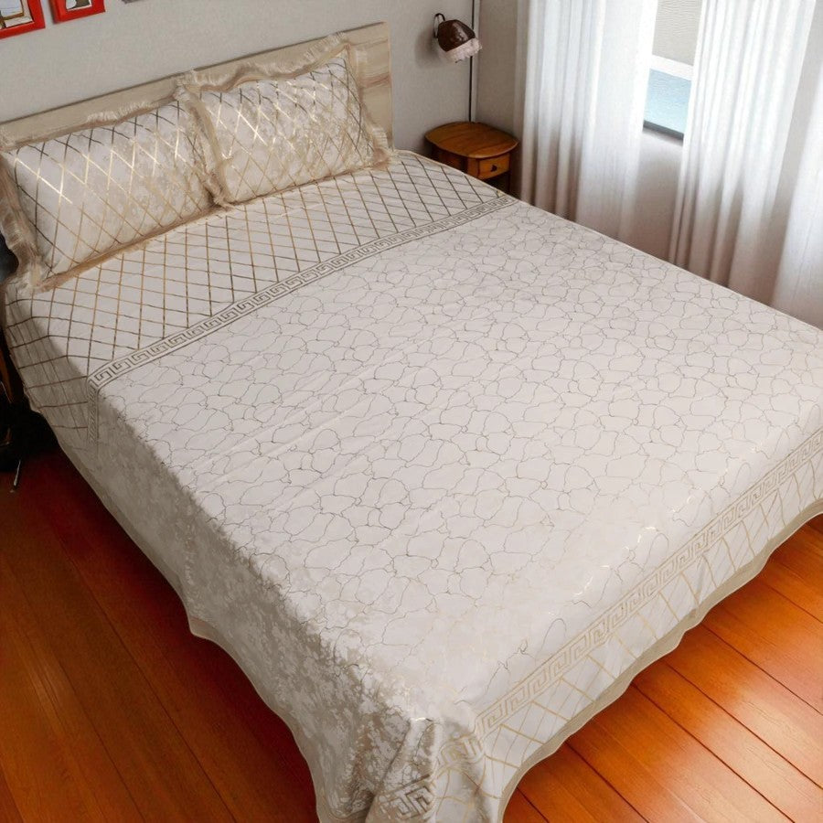 Haven Luxe 3 Pcs Bed Set King Size - Cream