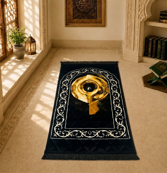 Mataaf Prayer Mat - Eclipse Gold