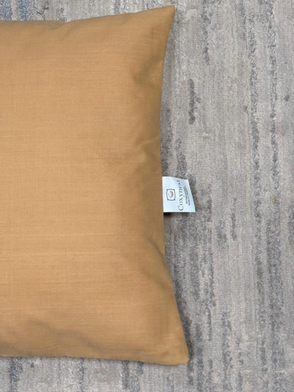 Pair Of Plain Cushion Cover - PEACH
