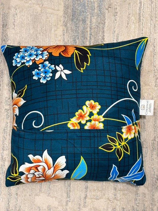 Printed Cushion Covers - GREENISH PETAL