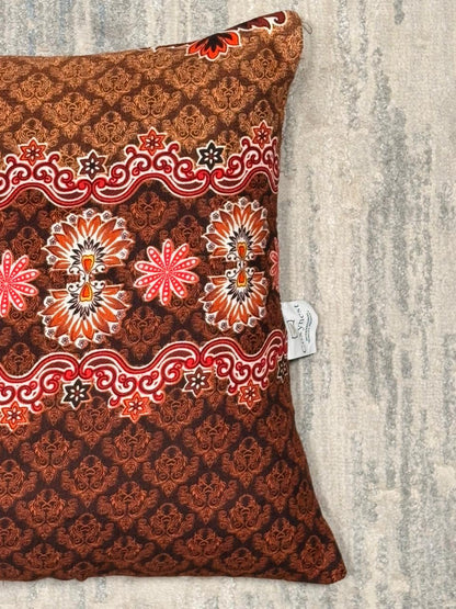 Printed Cushion Covers - BROWN ROSE