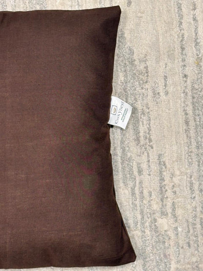 Pair Of Plain Cushion Cover - BROWN