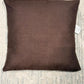 Pair Of Plain Cushion Cover - BROWN