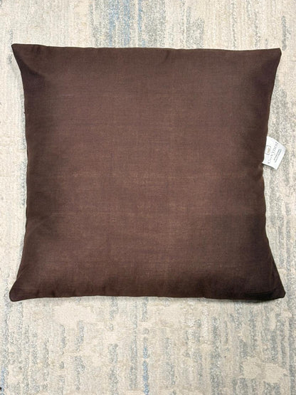 Pair Of Plain Cushion Cover - BROWN