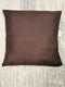 Pair Of Plain Cushion Cover - BROWN
