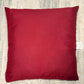 Pair Of Plain Cushion Cover - CHERRY
