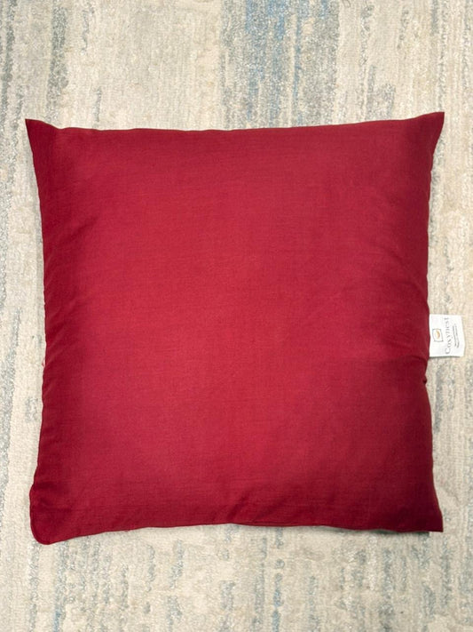 Pair Of Plain Cushion Cover - CHERRY