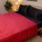 Cloudrest AC Blanket Flannel Double Bed - Red