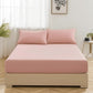 Elegant Fitted Bed Sheet King Size -Pink Nest