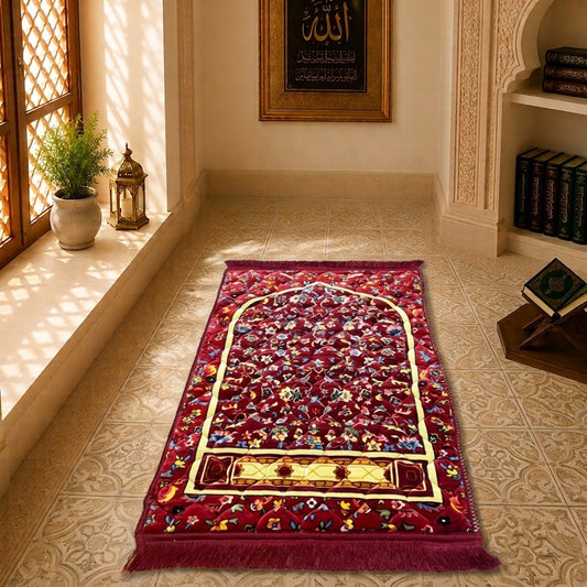 Mataaf Prayer Mat - Ruby Serenity