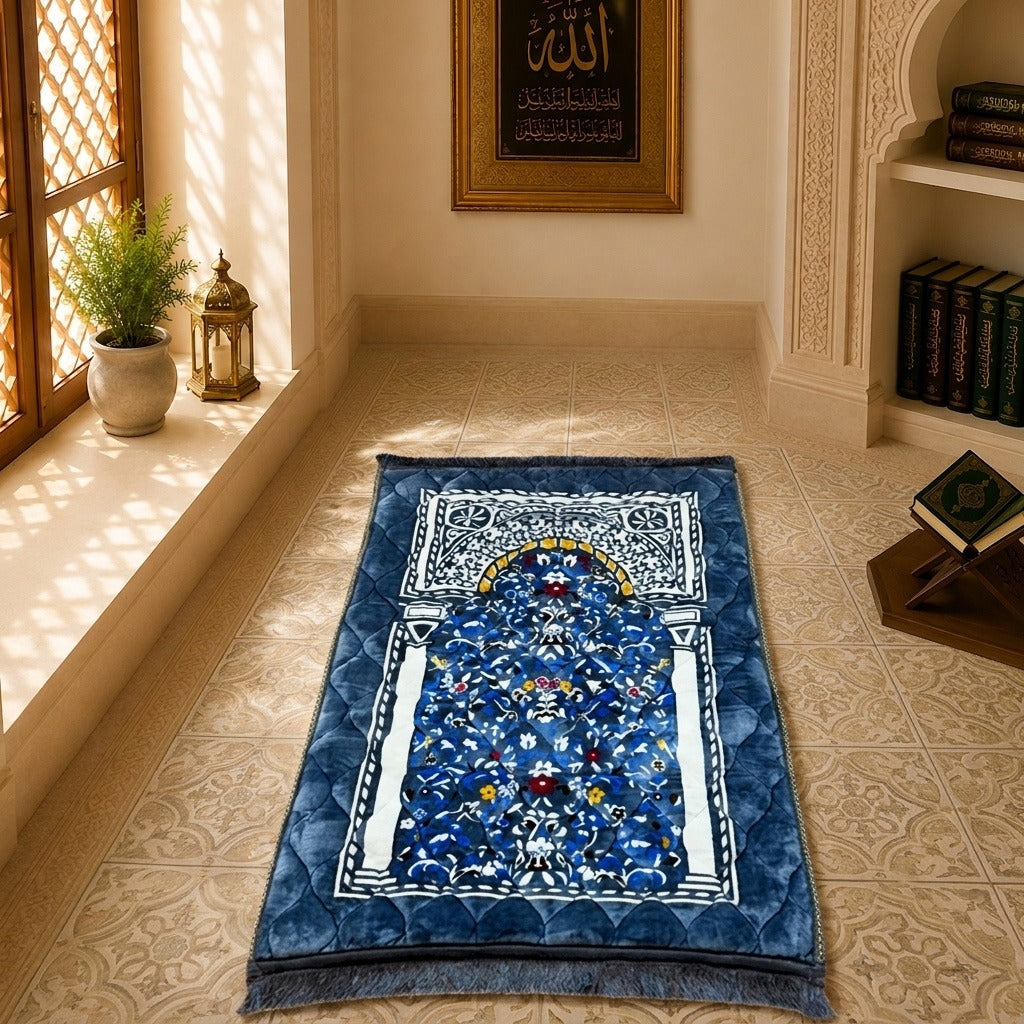 Mataaf Prayer Mat – Noor Sapphire